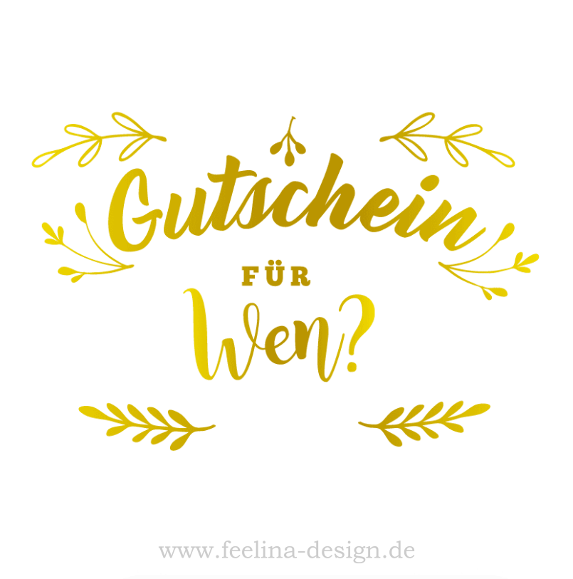 Spruch Gutschein zum Aufbügeln FeelinaDesign